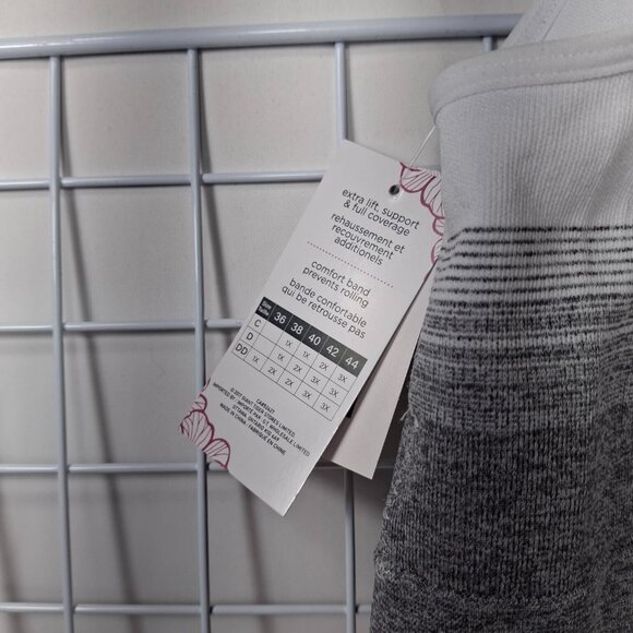 2XL Seamless Wireless Sports Bra Comfortable Yoga Bralette  Removable Cups White - Picture 10 of 13